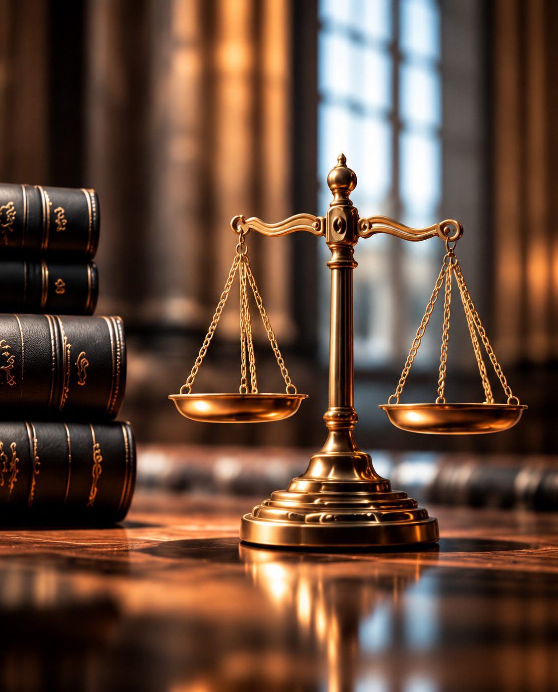 Golden Scales and Leather Law Books